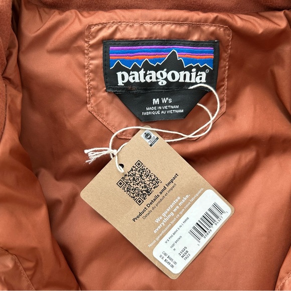 NWT Patagonia Women's Pine Bank 3-in-1 Parka Nest Brown Neutral Medium M Coat - Picture 5 of 10